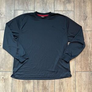 Wolverine Black Long Sleeve Shirt Men's Size XL 100% Polyester